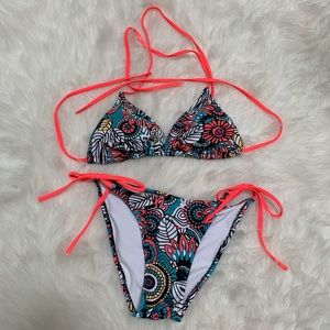 Abstract Flower Bikini